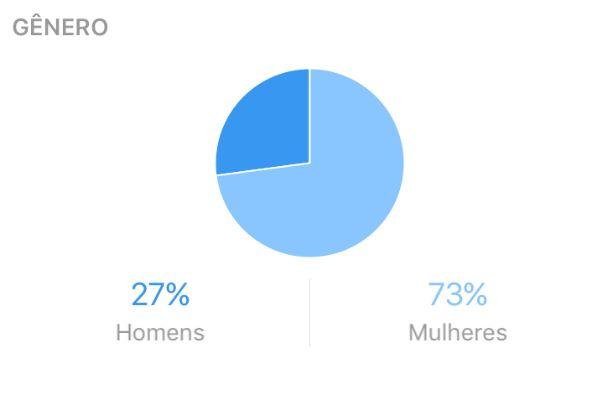 PERFIL DOS SEGUIDORES O público do Instagram é o mesmo que