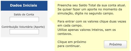 Passo 2: No primeiro campo, preencha seu Saldo de Conta atual, disponível no site da São Rafael em Multi-Extrato.