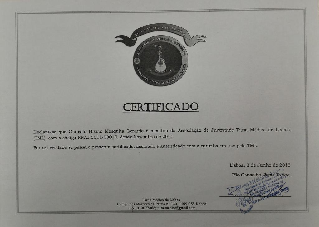 4.7. Certificado de Membro