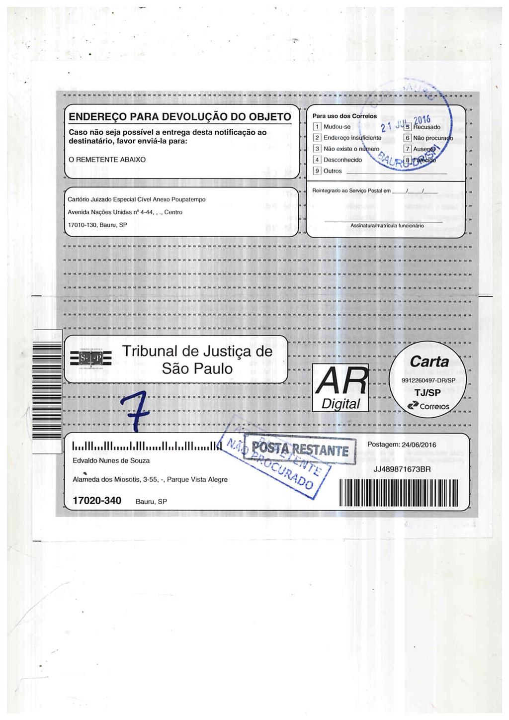 fls. 27 Este documento é cópia do original, assinado digitalmente por FABIO HENRIQUE FELIPE, liberado nos autos em 26/07/2016 às 09:05.
