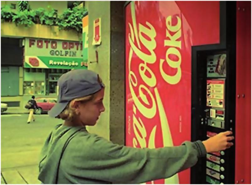 Venda automática: as maquinas de venda automática; Figura 10.11: Máquinas de refrigerante Fonte: www1.folha.uol.com.