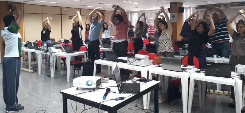 PROMOÇÃO DA SAÚDE NO TRE No mês de agosto o Núcleo de Atenção à Saúde da Unimed Teresina, a convite do Tribunal Regional Eleitoral, participou do "Treinamento para os Chefes de Cartório do Estado do