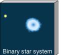A B 1. Sistema binário formado por estrelas de diferentes massas A e B. A de massa maior B evolui mais rápido.