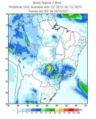 volta a chover forte no oeste da região devido a uma área de