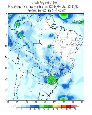 Até o final do mês, as chuvas ainda atingem a região Sul.