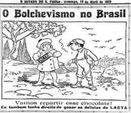 O texto publicitário foi publicado no jornal O Estado de São Paulo em 18 de maio de 1919, um ano após os bolcheviques tomarem o poder na Rússia.