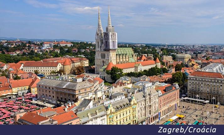 03º DIA (23/08) - ZAGREB Café da manhã no hotel e visita a Zagreb, uma importante cidade da Europa Central. Durante o nosso tour pela alta Zagreb, veremos a Praça Ban Jelacic, no coração da cidade.