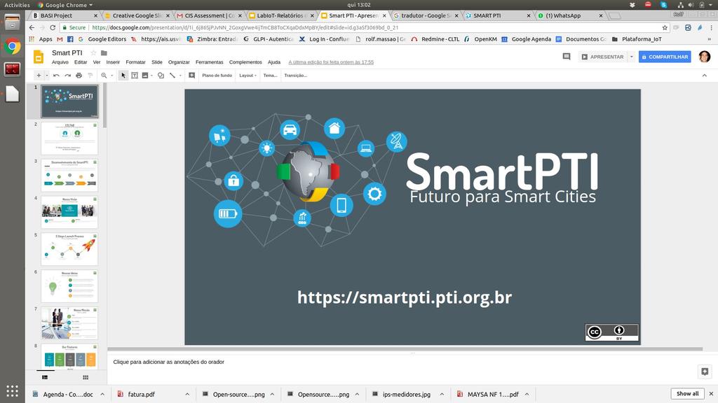 SOFTWARE LIVRE NO PTI E ITAIPU Projeto Smart PTI Integração