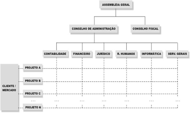 A direção é feita pelo gerente geral.; 16 MCO-06 - Estrutura das Organizações Crescimento e desenvolvimento organizacional (cont.) 3.