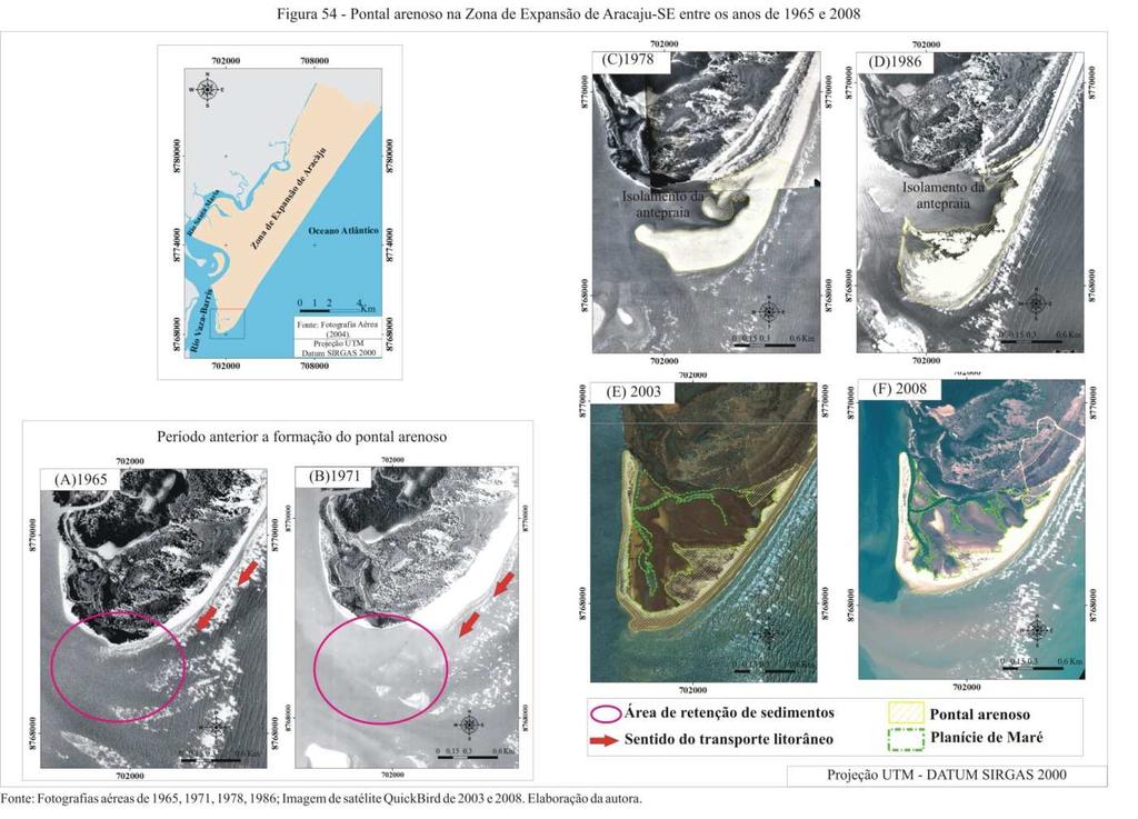 fotografias e imagens de satélite, tendo por indicador de posicionamento da linha de costa, a linha de preamar máxima.