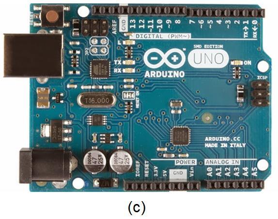 O sensor de nível utilizado foi o sensor ultrassônico HC- SR04 capaz de medir distâncias de 2cm a 4m com precisão de 3 mm.