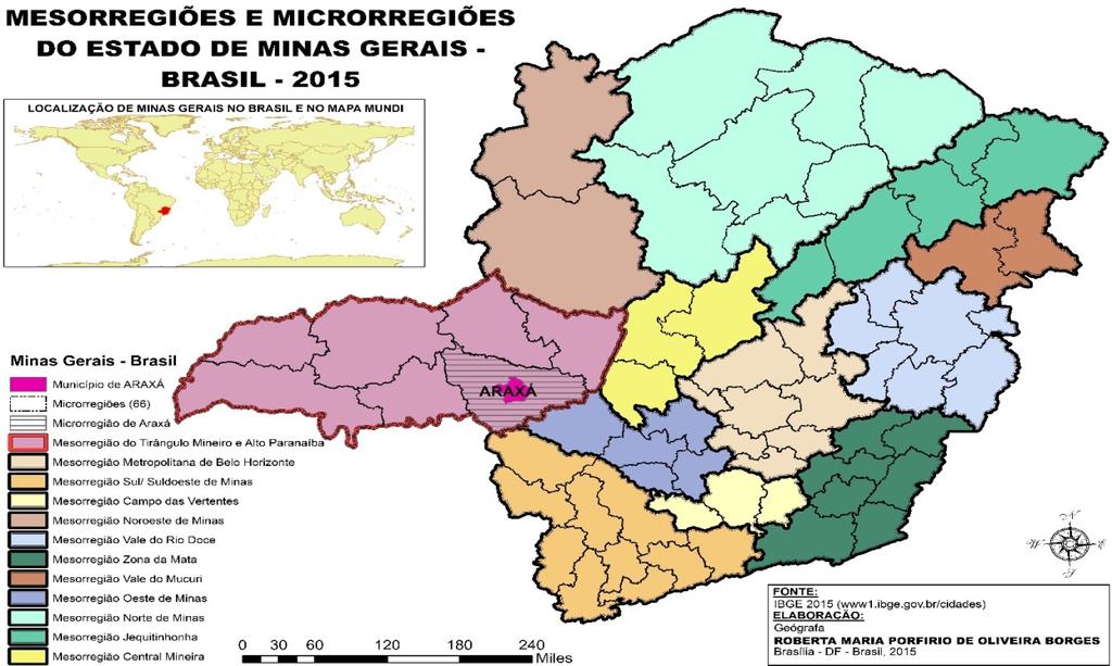 69 Cartografia E Território De Araxá Mg: Passado E Presente.