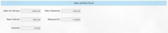 *Os dados do Tomador do Serviço na Emissão da NFS-e devem ser idênticos aos dados do Proprietário da Obra.