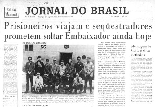 ANOS DE CHUMBO caso seqüestro do embaixador Em setembro de 1969, a ALN e o MR-8 seqüestram o embaixador americano Charles Elbrick.