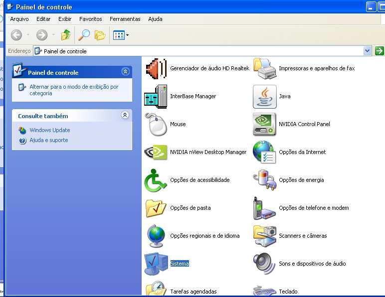 Escolha a opção portas COM e LPT e verifique se a serial virtual com o nome AT90USBXXXCDC USB to UART MGM (COM X) foi criada.