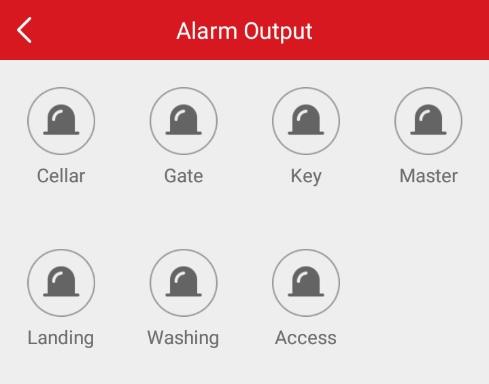 Controlar saída de alarme remotamente Quando o painel de controlo Pyronix estiver ligado a saídas de alarme, como por exemplo sirenes, lâmpada de alarme, etc.