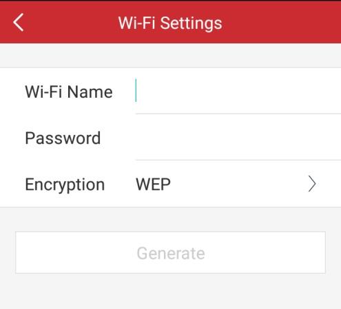 Configurar Wi-Fi O cliente disponibiliza a função de gerar o código QR da rede Wi-Fi. A câmara de rede ou a campainha de porta sem fios podem ler o código QR para ligar comodamente à rede Wi-Fi. 1.