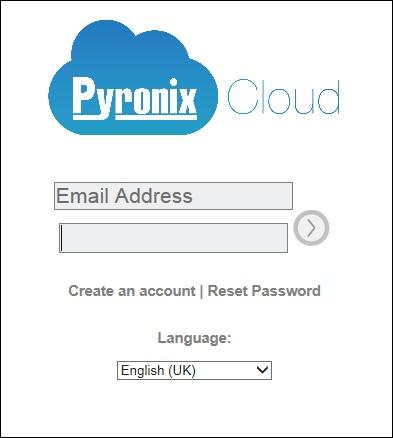 Autorizar telefone através de PyronixCloud Para autorizar o telefone, necessita de iniciar sessão no website PyronixCloud.