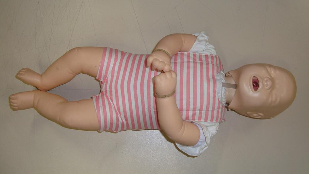 4 - Baby Anne Função: O manequim Baby Anne foi desenvolvido para o treinamento das manobras de RCP infantil.