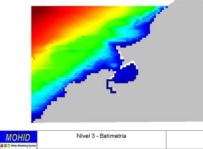 Os diferentes níveis dos modelos encaixados encontram-se centrados na zona de estudo e têm por missão diminuir de forma gradual o passo espacial do modelo numérico que é da ordem dos 2 km