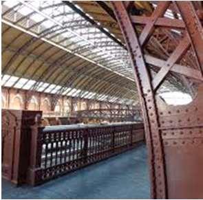 1901 Construção da Estação da Luz, em São Paulo.