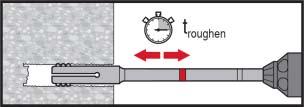 Este sistema de perfuração remove a poeira e limpa o furo durante a perfuração quando usado de acordo com o manual do usuário.