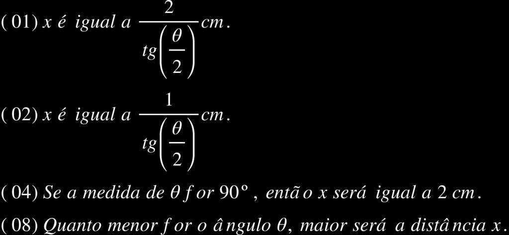 Questão 15 Um instrumento para medir o diâmetro de pequenos cilindros consiste em um bloco metálico que tem uma fenda com o perfil em V contendo uma escala, conforme ilustração abaixo.