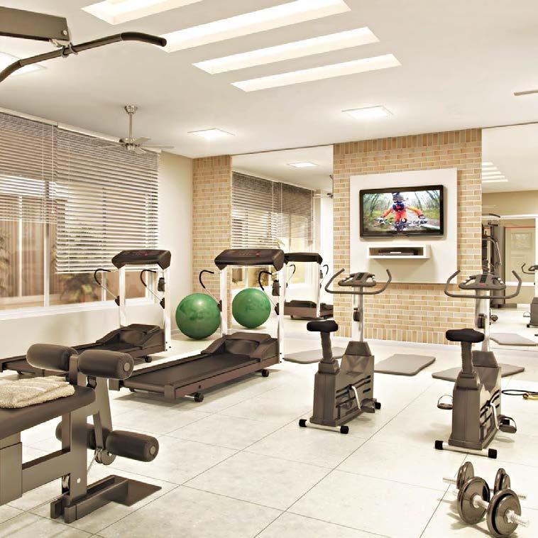 fitness uma academia equipada na porta de casa para você escolher a melhor hora para manter a forma e cuidar da saúde.