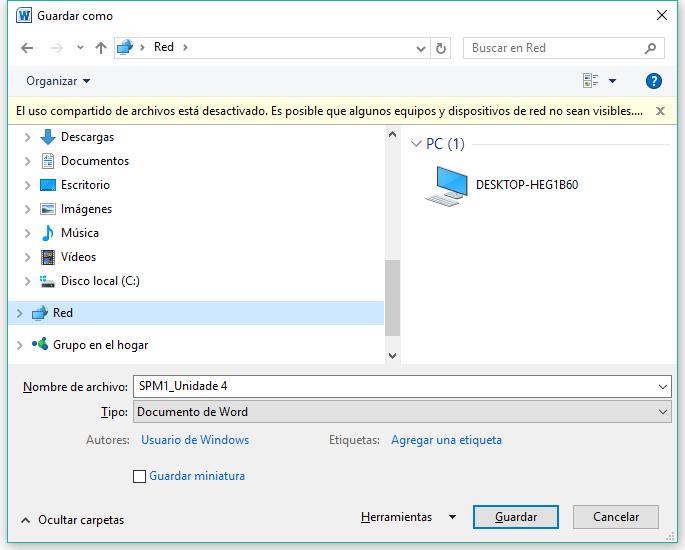 Creación de cartafoles de documentos para compartir con outros computadores en rede Cando se traballa en rede, utilizar os documentos doutros computadores é frecuente e útil.