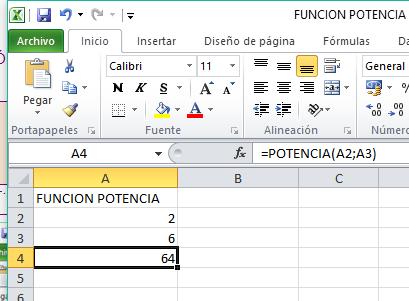 FUNCIÓN POTENCIA = PPPPPPPP(A2;A3) FUNCIÓN POTENCIA = PPPPPPPP(A2;A3) Realiza a potencia da cela A2 elevada ao expoñente indicado na cela A3 Función Resultado final Función tanto por cento Ao