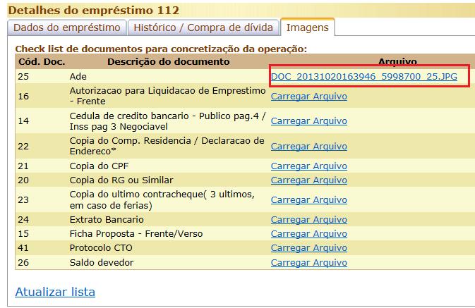 pdf, e o tamanho máximo permitido será de 2MB. Figura 14 Tela de confirmação com os arquivos já anexados conforme documento.