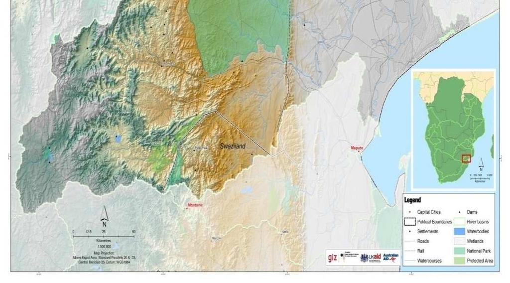 COOPERAÇÃO REGIONAL Bacia do Rio Incomati Moçambique, Suazilândia e África do Sul.