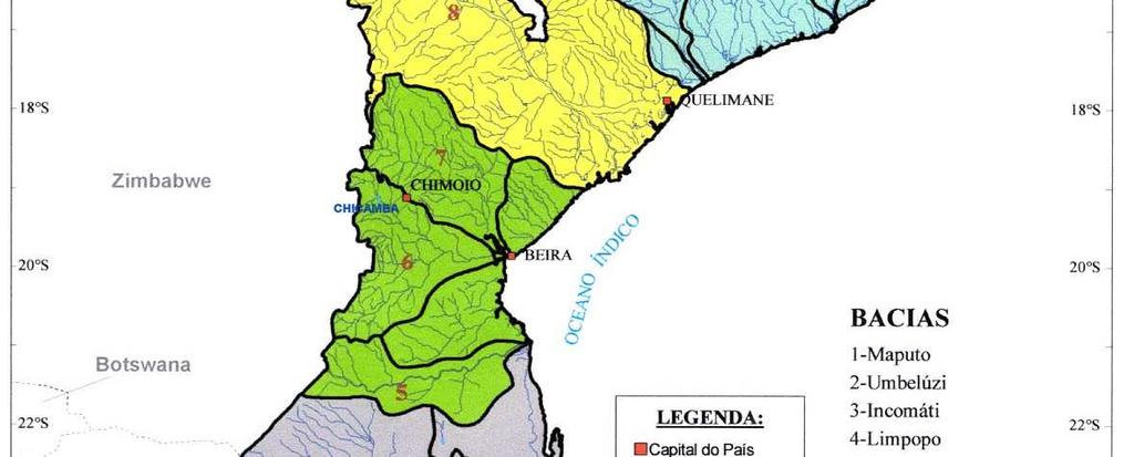 RECURSOS HÍDRICOS - MOÇ ARA-NORTE Estabelec. 2006 Descentralização na Gestão Operacional de R. Hídricos ARA-ZAMBEZE Estabelec.