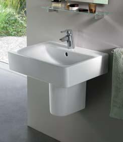 Escolha entre três distintas formas de lavatório para criar a sua casa de banho perfeita.