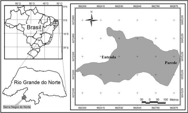 município de Serra Negra do Norte, sul do Estado do Rio Grande do Norte (6 35 S, 37 20 W), em uma das regiões mais secas do semiárido do nordeste do Brasil, denominada regionalmente como Seridó.