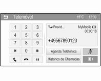 É apresentada uma mensagem com o nome e número de telefone (se disponível) da pessoa que faz a chamada.