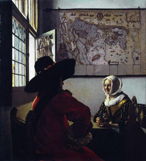 Vermeer A união plástica de luz/ sombra/ cor constrói um espaço que focaliza e define