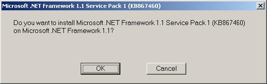 Net Framework e clique em Framework SP1. 7- Clique em ok para iniciar a instalação.