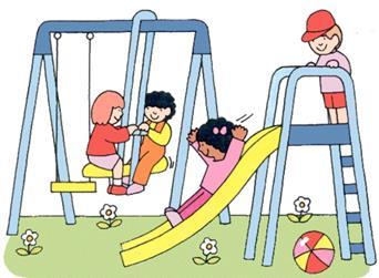 Recomendações de segurança 4) Realizar adequada manutenção dos parques infantis. Sugere-se que haja inspeção periódica.