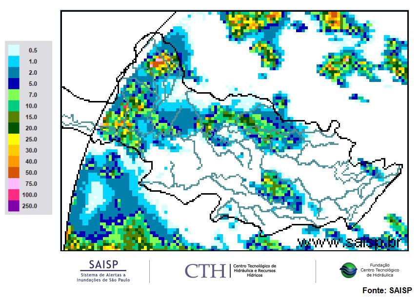 Dados Pluviométricos das Bacias PCJ CHUVA ACUMULADA EM 24