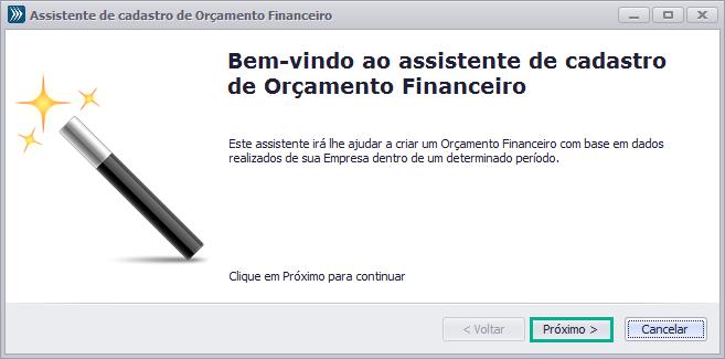 Selecione se o Orçamento será por Empresa ou Grupo de Empresa.