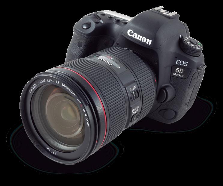 teste DSLR Como toda câmera full frame da Canon, a 6D Mark II aceita apenas lentes com encaixe EF Canon EOS 6D Mark II Capacitada, mas com limites Com sensor full frame de 26 MP e autofoco de 45