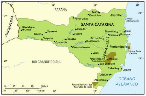 Santa Catarina possui a terceira maior reserva de argila cerâmica do país, a segunda maior de fosfatados naturais e de quartzo e a primeira em carvão mineral para siderurgia, de fluorita e de sílex.