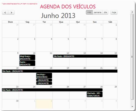 NESTE PAINEL SEMPRE SERÃO EXIBIDOS OS DETALHES DA VIAGEM SELECIONADA NO CALENDÁRIO E/OU NA LISTA GERAL DAS VIAGENS EXIBIDAS ABAIXO DO