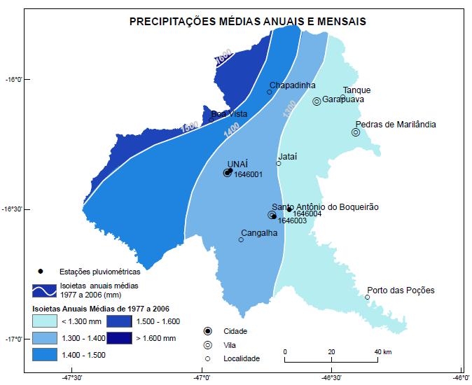 Intensidade-Duração- Frequência). Os dados de chuva têm como fonte o projeto Atlas Pluviométrico da CPRM (Pinto et al. 2011).