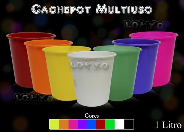 CACHEPOT MULTIUSO 1Litro Caixa Fechada com 180 peças por cor