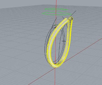 4. Agora, selecione as duas curvas indicadas para criar uma terceira, usando o comando curve from 2