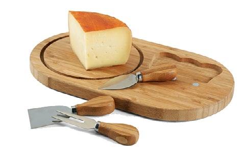 H93976 Tábua de queijos. Bambu.