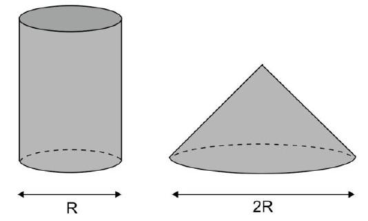 a) Levando em consideração a maior capacidade volumétrica, justifique com argumentos matemáticos coerentes qual dos dois recipientes é o mais adequado a tal capacidade.