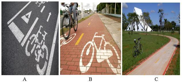 As ciclovias não são submetidas a grandes esforços, não necessitando de uma estrutura maior do que a utilizada para vias de pedestres.